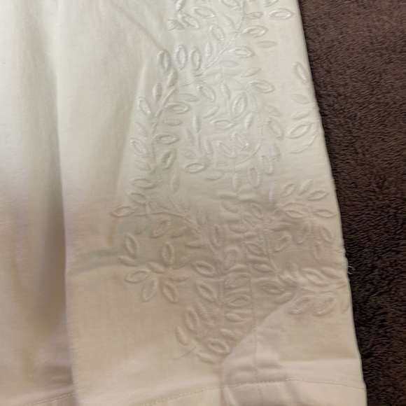 Simply Vera Wang white Crop Pants Sz 10 - Picture 3 of 6